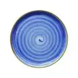 Piatto Pizza Spirale Blu - SATURNIA Linea NAPOLI - Diametro 33 cm - Imballo confezione da n. 6 Unità