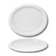 Piatto Ovale - SATURNIA Linea GIOTTO BIANCO - Diametro 29 cm - Imballo confezione da n. 6 Unità