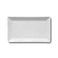 Piatto Rettangolare Kimi  - SATURNIA Linea SEGMENTI BIANCO - Dimensioni cm 29x17,5 - Imballo confezione da n. 6 Unità