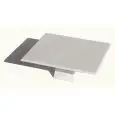 Alzata Quadra Bianco in Porcellana - MPS Linea ARDESIA - Codice 1998300 - Dimensioni cm 30x30 - Altezza cm 75 - Imballo confezione da n. 1 Unità