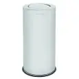 Gettacarte con coperchio basculante in acciaio inox Aisi 430 finitura brillante, capacità lt 52 Medial Basculino Mod 606091