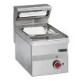 SCALDAPATATE TOP ELETTRICO - MOD. 61SPE - N. 1 vasca GN 1/2 - Vasca con falsofondo in acciaio inox - Dimensioni: cm L 30 x P 60 x H 28 - Norma CE