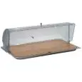 Vassoio Rettangolare Formaggi  in Inox/Policarbonato/Legno - PINTI - Codice 50950940 - Dimensioni cm 53X32.5 - Altezza cm 215 - Imballo confezione da n. 1 Unità