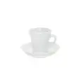 Tazza Caffè Con Piatto  - ANCAP Linea CLAUDIA - Codice 17421 - Capacità 8 cl  - Imballo confezione da n. 6 Unità