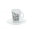 Tazza Caffè Con Piatto - ANCAP Linea METROPOLITAN - Codice 29053 - Capacità 7 cl - Imballo confezione da n. 6 Unità