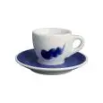 Tazza Caffè Con Piatto Onda Blu - ANCAP Linea VERONA - Codice 37528 - Capacità 8 cl - Imballo confezione da n. 6 Unità