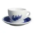 Tazza Cappuccino Con Piatto Onda Blu - ANCAP Linea VERONA - Codice 37529 - Capacità 15 cl  - Imballo confezione da n. 6 Unità