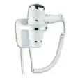 Asciugacapelli elettrico con supporto murale per uso alberghiero in abs bianco Medial Linea Yul Comfort Mod 704004