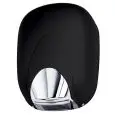 Asciugamani senza resistenza a lama d'aria in abs nero Medial Linea Zefiro Mod 704309