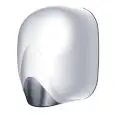 Asciugamani elettrico con resistenza a lama d'aria in alluminio verniciato bianco Medial Linea Zefiro Hot Mod 704335