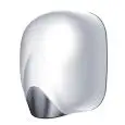 Asciugamani elettrico senza resistenza a cono d'aria in alluminio verniciato bianco Medial Linea Zefiro Mod 704360