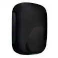 Asciugamani con resistenza a cono d'aria in abs verniciato nero Medial Linea Mini Zefiro Mod 704399