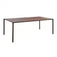 TAVOLO RETTANGOLARE TERRAMARE - MOD. 738 - STRUTTURA IN ALLUMINIO VERNICIATO - PER USO INTERNO/ESTERNO - DIM. cm L 203 x P 103 x H 74 - NORMA CE
