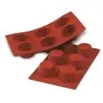 Stampo 6 Muffin  in Silicone - SILIKOMART Linea CLASSIC - Codice SF023 - Dimensioni cm 6,9 - Imballo confezione da n. 1 Unità