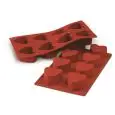 Stampo 8 Cuori in Silicone - SILIKOMART Linea CLASSIC - Codice SF040 - Dimensioni cm 6 - Imballo confezione da n. 1 Unità