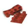 Stampo 8 Bavarese  in Silicone - SILIKOMART Linea CLASSIC - Codice SF051 - Diametro 5,7 cm - Imballo confezione da n. 1 Unità