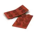 Stampo 6 Gugelhopf  in Silicone - SILIKOMART Linea CLASSIC - Codice SF058 - Dimensioni cm 7 - Imballo confezione da n. 1 Unità