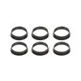Set 6 Anelli Tondi Microforati  in Termoplastico Composito - SILIKOMART Linea RING - Codice 52.243.20 - Diametro 8 cm - Altezza  2 - Imballo confezione da n. 1 Unità