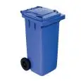 Pattumiera da esterno con ruote in polietilene blu, capacità lt 120 Medial Contivia 2 Mod 766612