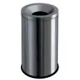 Gettacarte auto-estinguente in acciaio inox satinato, capacità lt 50 Medial Grisú Mod 770010