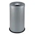 Gettacarte auto-estinguente in metallo verniciato grigio, capacità lt 50 Medial Grisú Mod 770012