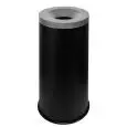 Gettacarte auto-estinguente in metallo verniciato nero con coperchio grigio, capacità lt 50 Medial Grisú Mod 770014