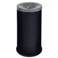Gettacarte auto-estinguente in metallo verniciato nero con coperchio grigio, capacità lt 90 Medial Grisú Color Mod 770024