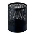 Cestino perforato in metallo verniciato nero, capacità lt 14 Medial Pois Mod 770111