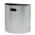 Gettacarte murale in acciaio inox Aisi 430 satinato, capacità lt 20 Medial Miluna Mod 773036