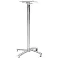 Base - colore alluminio - Struttura in alluminio accatastabile con accessorio pieghevole e piedini regolabili - Modello 774-HF3G