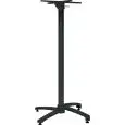 Base - colore nero - Struttura in alluminio accatastabile con accessorio pieghevole e piedini regolabili - Modello 774-HF3N-01