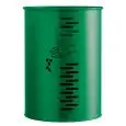 Gettacarte girevole cilindrico in acciaio galvanizzato verde, capacità lt 22 Medial Pivo Mod 778002