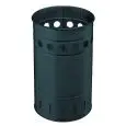 Gettacarte in acciaio zincato grigio manganese, capacità lt 35 Medial Polis Mod 778036