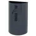 Gettacarte murale in acciaio galvanizzato grigio magnese, capacità lt 40 Medial Miluna Mod 778061