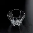 C/25 Coppette Tulip Trasparente in Polistirolo - GOLD PLAST - Codice 6002 - Capacità 7 cl  - Imballo confezione da n. 1 Unità