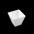 C/25 Bicchieri Rombo Bianco in Polistirolo - GOLD PLAST - Codice 6001-11 - Capacità 6 cl  - Imballo confezione da n. 1 Unità