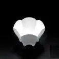 C/25 Coppette Tulip Bianco in Polistirolo - GOLD PLAST - Codice 6002-11 - Capacità 7 cl - Imballo confezione da n. 1 Unità
