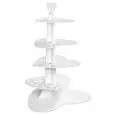 Alzata Cuore Finger Food Bianco in Laminil - GOLD PLAST - Codice 1002-11 - Altezza cm 75 - Imballo confezione da n. 1 Unità
