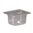 Vasca 1/6 in Policarbonato - INOXMACEL Linea GASTRONORM POLICARBONATO - Codice P 16100 - Dimensioni cm 17.6x16.2 - Altezza cm 10 - Imballo confezione da n. 1 Unità
