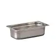 Vasca 1/3 in Acciaio Inox - INOXMACEL Linea GASTRONORM INOX - Codice 13100 - Dimensioni cm 32.5x17.5 - Altezza cm 10 - Imballo confezione da n. 1 Unità