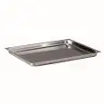 Teglia  2/1  in Acciaio Inox - INOXMACEL Linea GASTRONORM INOX - Codice TL 21020 - Dimensioni cm 65x53 - Altezza cm 2 - Imballo confezione da n. 1 Unità