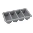Portaposate Grigio in Plastica - INOXMACEL Linea SELF SERVICE - Codice RCESTO4 - Dimensioni cm 53x32.5 - Altezza cm 10 - Imballo confezione da n. 1 Unità