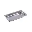 Teglia  1/3  in Acciaio Inox - INOXMACEL Linea GASTRONORM INOX - Codice TG 13040 - Dimensioni cm 32.5x17.5 - Altezza cm 4 - Imballo confezione da n. 1 Unità