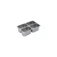 Vasca 1/4 in Acciaio Inox - INOXMACEL Linea GASTRONORM INOX - Codice 14200 - Dimensioni cm 26,4x16,2 - Altezza 20 - Imballo confezione da n. 1 Unità