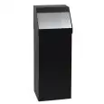 Gettacarte push in metallo verniciato nero con sportello inox capacità lt 50 Medial Storico Mod 790057