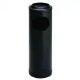 Posacenere e gettacarte in metallo verniciato nero, capacità lt 11 Medial Mini Mod 790113