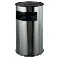 Posacenere e gettacarte in acciaio inox Aisi 430 finitura brillante, capacità lt 50 Medial Big Mod 790610