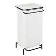 Portarifiuti statico a pedale in metallo verniciato bianco, capacità lt 110 Medial Contifix Mod 791224