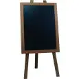 Lavagna Cavalletto Noce - NERO LAVAGNE - Codice E010 - Dimensioni cm 55x124 - Imballo confezione da n. 1 Unità