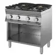 Cucina a gas 4 fuochi Allforfood 7DGMH4B/12 linea IKON